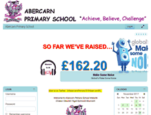 Tablet Screenshot of abercarnprimary.com